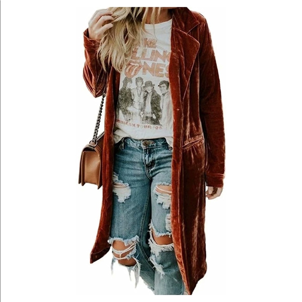 Velvet cardigan